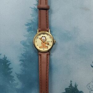 Armitron Gold and Brown Cartoon Character Watch